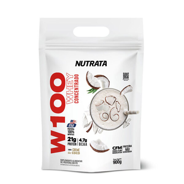 Nutrata W100 Whey Concentrado 900g refil