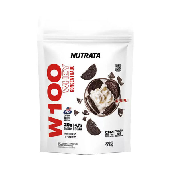 Nutrata W100 Whey Concentrado 900g refil - Image 4